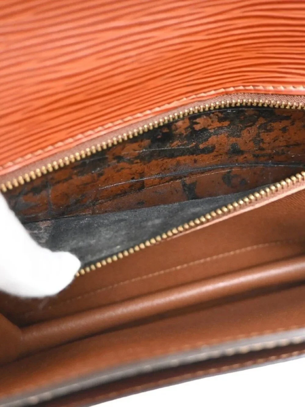 LOUIS VUITTON Monceau 2Way Shoulder Hand Bag Epi Leather Brown M52123 81YH920 - Picture 14 of 16